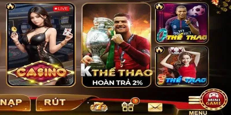 Danh mục game bài và casino trực tuyến hấp dẫn trong hệ thống