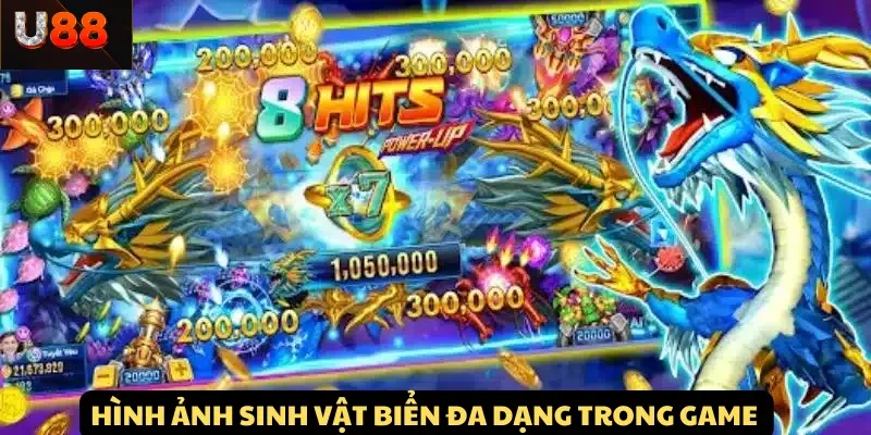 Hình ảnh sinh vật biển đa dạng trong game